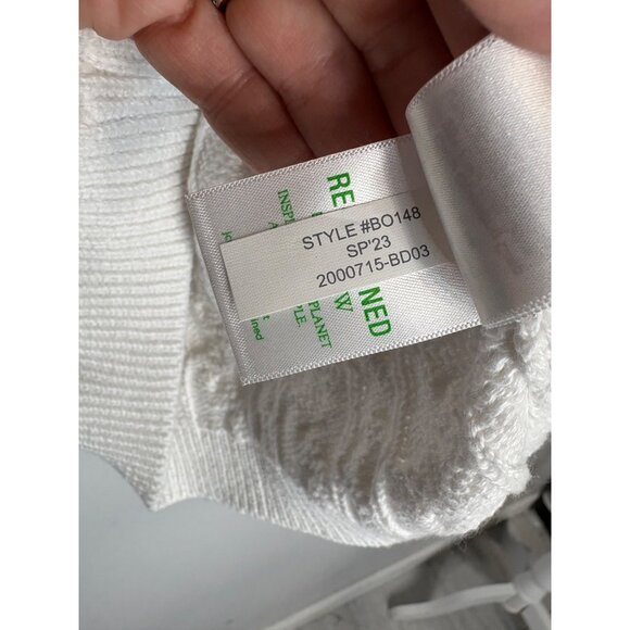 NWT J. Crew Cable-Knit White Cotton Sweater-sz Small - Picture 5 of 6